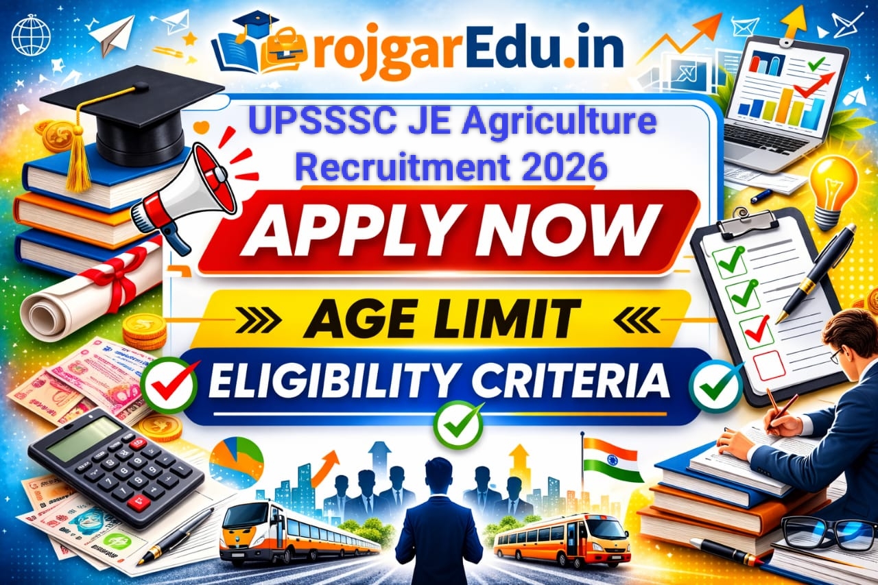 UPSSSC JE Agriculture Recruitment 2026